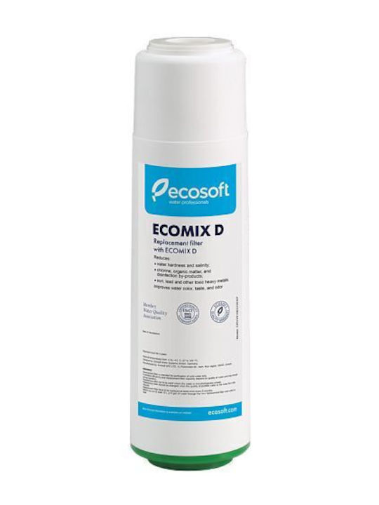 Ecosoft Ανταλλακτικό Φίλτρο Νερού Αντίστροφης Όσμωσης από Ενεργό Άνθρακα 10" 2τμχ