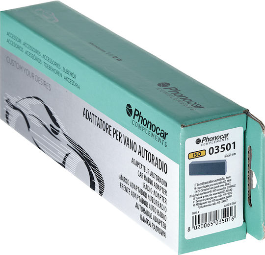 Phonocar 1 Din Μπλόφα Ραδιοφώνου Μαύρο