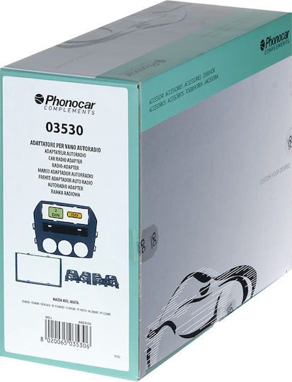 Phonocar Πρόσοψη 2 Din για Mazda MX5 Miata Μαύρο για Mazda MX-5 2005-2015