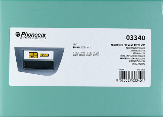 Phonocar Πρόσοψη 2 Din για Seat Leon 2005-2015