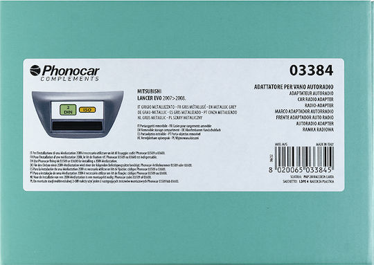 Phonocar Πρόσοψη 2 Din για Mitsubishi Lancer 2007-2008