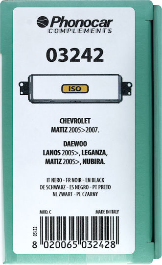 Phonocar DIN Fascia Panels 2 Din for Chevrolet Matiz Daewoo Lanos / Leganza / Matiz / Nubira 2005-2008