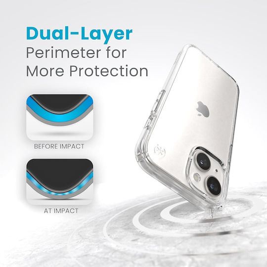 Speck Presidio Perfect-clear Back Cover Plastic Transparent (iPhone 15)