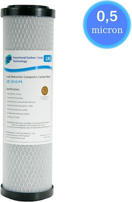 Water Filtration System Single Under Sink Micron 1/4'' with Faucet & Replacement Filter Pure LRC 2510-P5 0,5μm 57-0036/LRCP5