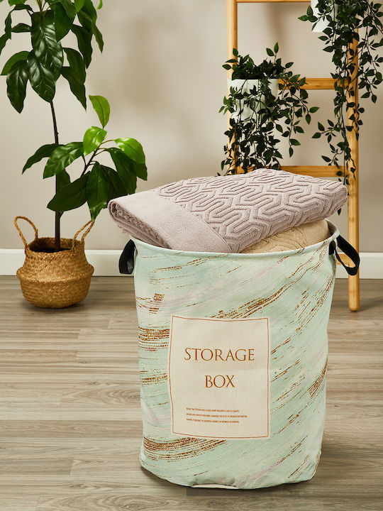 Whitegg Καλάθι Απλύτων Υφασμάτινο 37x37x47cm Τιρκουάζ Whitegg Καλάθι Απλύτων Υφασμάτινο 37x37x47cm Τιρκουάζ