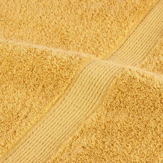 vidaXL 50x100cm Gold 10 Pieces Weight 600gsm Bath Towels