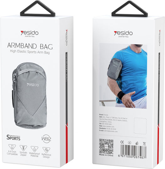 Yesido Arm Band up to 6.8" Gray