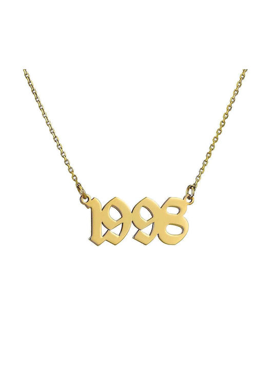 Goldsmith Necklace Name from Gold Plated Silver