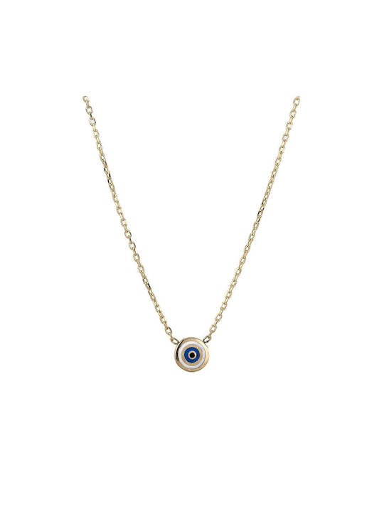 Goldsmith Necklace Eye from Gold Plated Silver