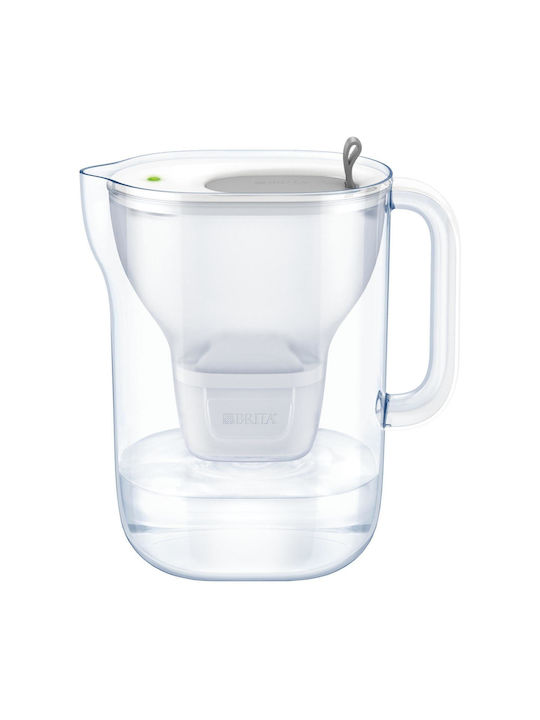 Brita Style Plastic Jug Grey with Replacement Filter Maxtra PLus 2400ml