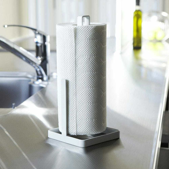 Yamazaki Metallic Paper Towel Holder White 11x11x26.5cm 2696.951267