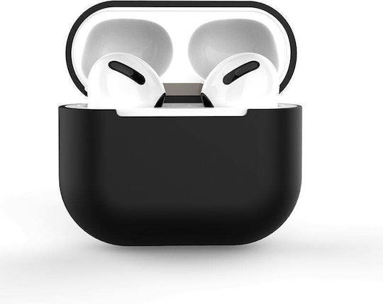 Hurtel Hülle Silikon in Schwarz Farbe für Apple AirPods Pro