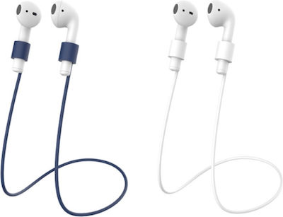 Sonique Σετ Θήκη & Ear Hook σε Μπλε χρώμα για Apple AirPods 1 / AirPods 2