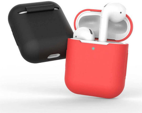 Tech-Protect Icon Θήκη Σιλικόνης σε Ροζ χρώμα για Apple AirPods