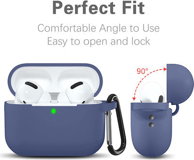 Techsuit Case Silicone in Navy Blue color for Apple AirPods Pro