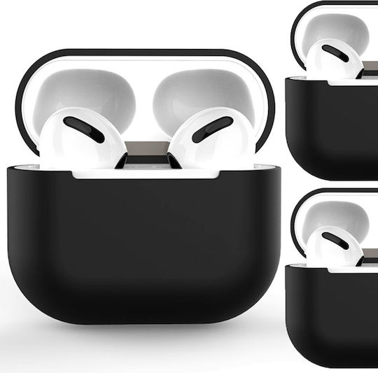 Hurtel Hülle Silikon in Schwarz Farbe für Apple AirPods Pro