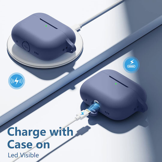 Techsuit Калъф в Тъмносин цвят за Apple AirPods Pro