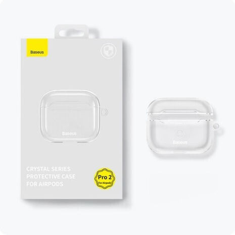 Baseus Case Silicone in Transparent color for Apple AirPods Pro 2