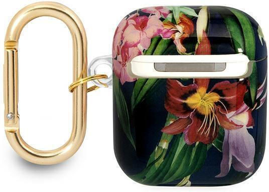 Guess Flower Print Калъф с кука в Многоцветен цвят за Apple AirPods 1 / AirPods 2