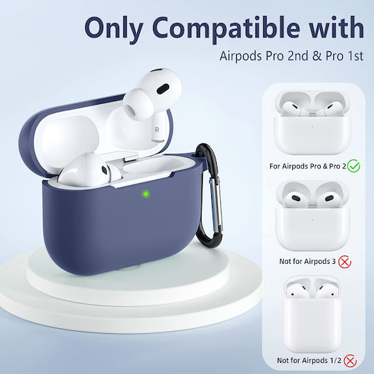 Techsuit Hülle Silikon in Rosa Farbe für Apple AirPods 3