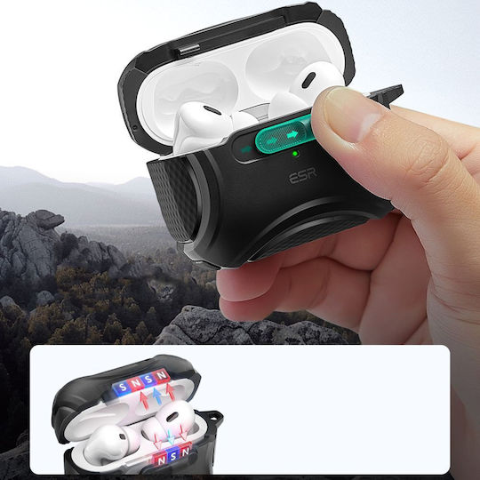 ESR Cyber Θήκη σε Μαύρο χρώμα για Apple AirPods Pro