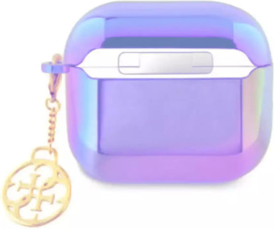 Guess Charm Калъф в Лилав цвят за Apple AirPods 3