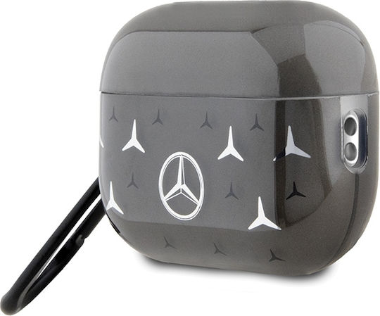 Mercedes-Benz Θήκη Σιλικόνης με Γάντζο σε Μαύρο χρώμα για Apple AirPods Pro 2