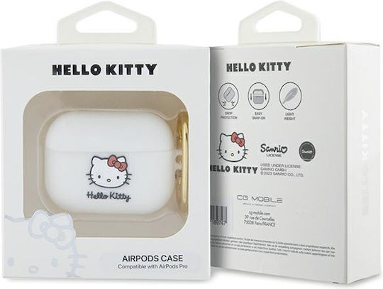 Hello Kitty Θήκη Σιλικόνης σε Λευκό χρώμα για Apple AirPods Pro