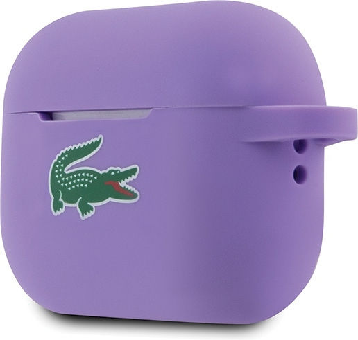 Lacoste Croc Logo Калъф в Лилав цвят за Apple AirPods Pro