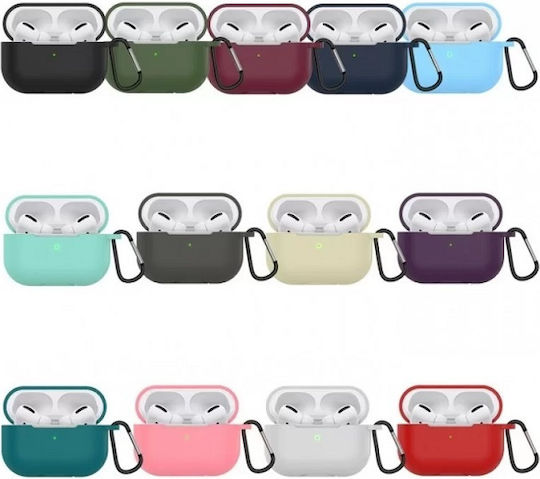 Θήκη Σιλικόνης με Γάντζο σε Μαύρο χρώμα για Apple AirPods Pro