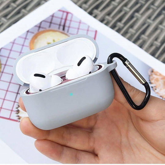 Case Silicone with Hook in Red color for Apple AirPods Pro