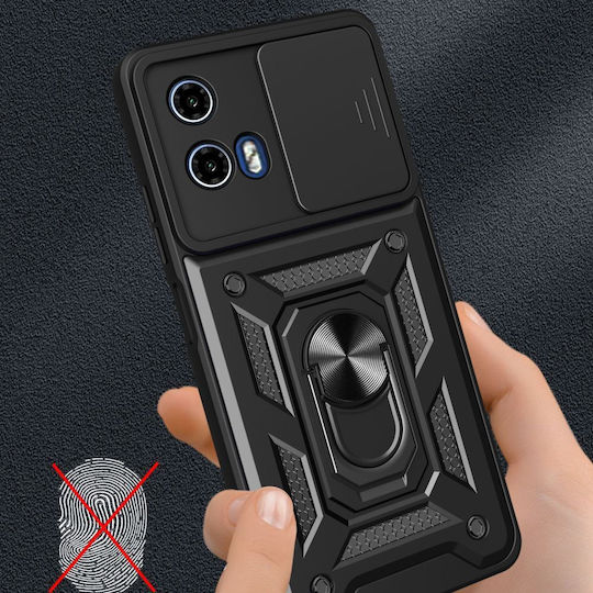 Tech-Protect Camshield Pro Umschlag Rückseite Metallisch Schwarz (Moto G85)