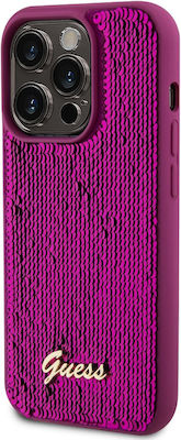 Guess Script Logo Back Cover Purple (iPhone 14 Pro Max)