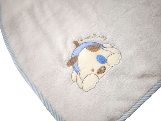 Poulain Baby-Badetuch mit Kapuzen 95x95cm