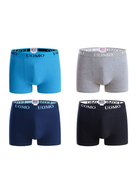Uomo Set Kinder-Boxershorts Multicolour 4Stück