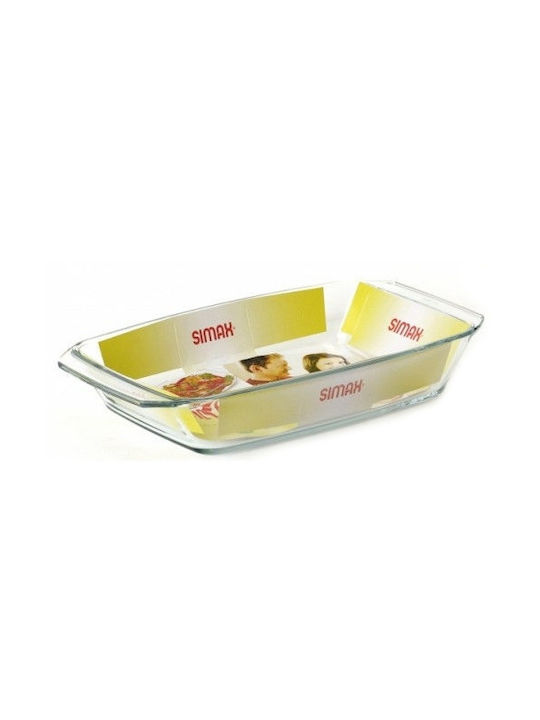 Simax Ορθογώνιο Πυρίμαχο Σκεύος Γυάλινο 38.5x22x6.5cm