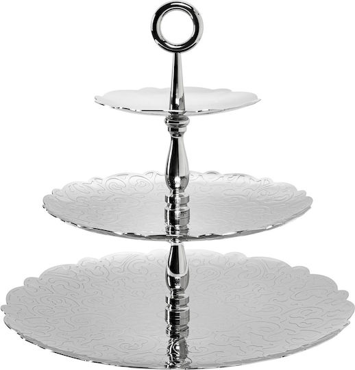 Alessi Γυάλινη Εταζέρα 3 Ορόφων Διάφανη Ø31xY35cm Alessi Γυάλινη Εταζέρα 3 Ορόφων Διάφανη Ø31xY35cm