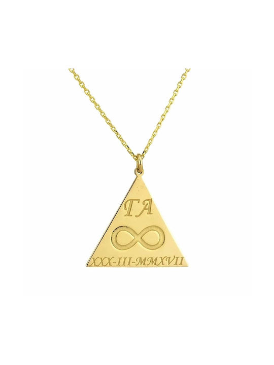 Goldsmith Necklace Infinity from Gold Plated Silver