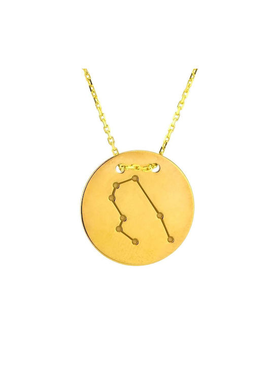 Goldsmith Necklace Zodiac Sign Gemini from Gold Plated Silver