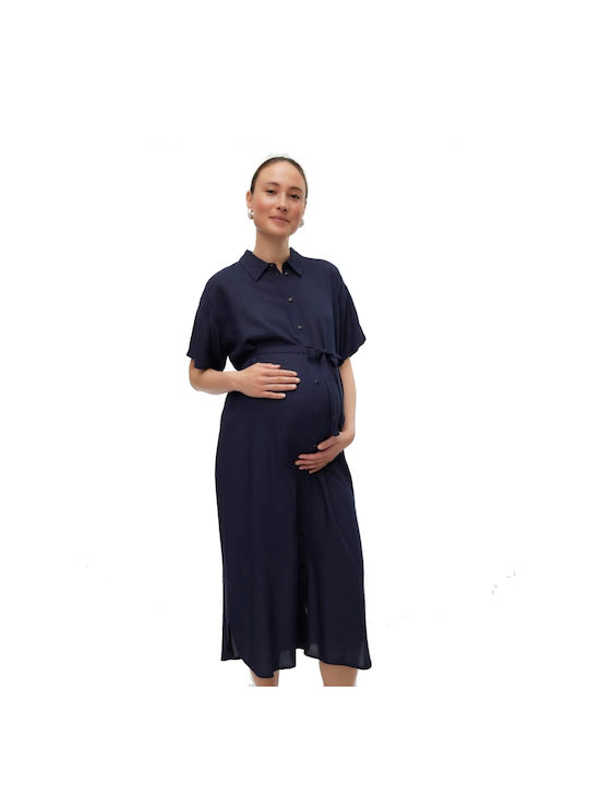 Vero Moda Φόρεμα Εγκυμοσύνης Navy Μπλε