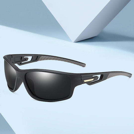 Techsuit Γυαλιά Ποδηλασίας 201910 με Μαύρο Σκελετό και Polarized Φακούς