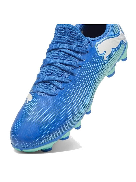 PUMA Future 7 Play Football Shoes with Cleats MG Blue