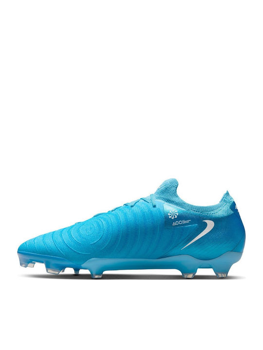 Nike Phantom GX 2 Pro Football Shoes with Cleats Blue Fury / White