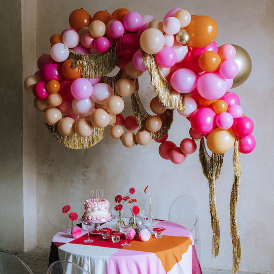 Σύνθεση με 20 Μπαλόνια Baby Shower Ροζ 33εκ.