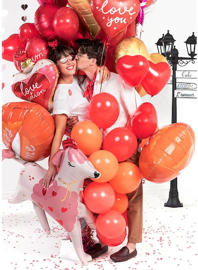 Balloon Foil Valentine's Day Heart White