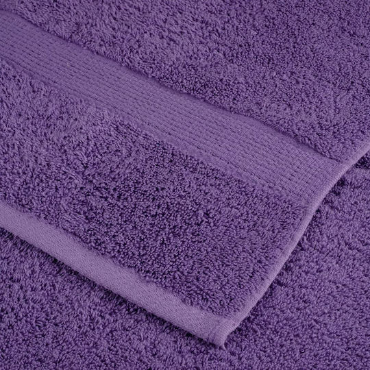 vidaXL Set 10 Hotel Bathroom Towels 150x100 cm 600gsm Purple