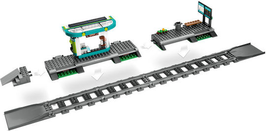 LEGO Lego Stadt Downtown Straßenbahn und Station für 7+ Jahre 811 Stück