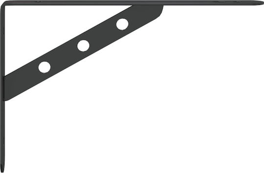 vidaXL Heavy-Duty Stainless Steel Shelf Brackets Silver 23.5x25mm 4pcs 30303