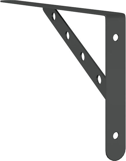 vidaXL Heavy-Duty Stainless Steel Shelf Brackets Silver 30x25mm 4pcs 30304