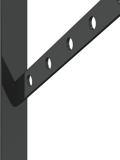 vidaXL Heavy-Duty Stainless Steel Shelf Brackets Silver 23.5x25mm 4pcs 30303